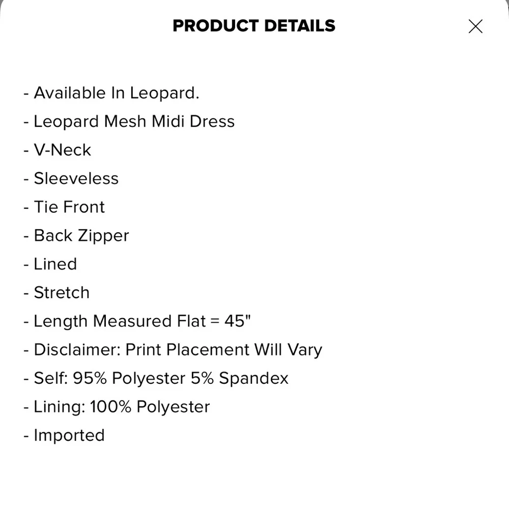 Fashion Nova Curve Plus Size Leopard Mesh Midi Dress - Picture 4 of 4